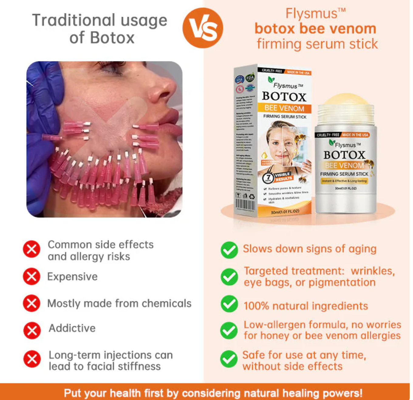 đđMade and Shipped from USAâ¨Flysmus⢠Botox Bee Venom Firming Serum StickđĽLAST DAY 70% OFF