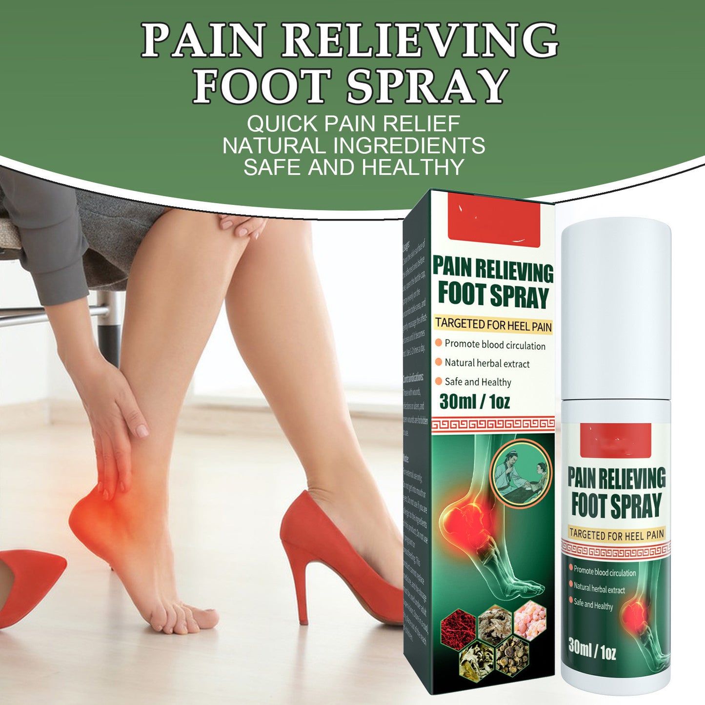 Heel Pain Achilles Tendon Spray